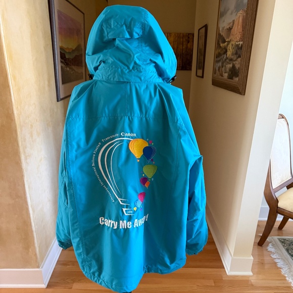 Albuquerque International Balloon Fiesta 2018 Winter Coat & Vest Turquoise Sz L - Picture 2 of 16